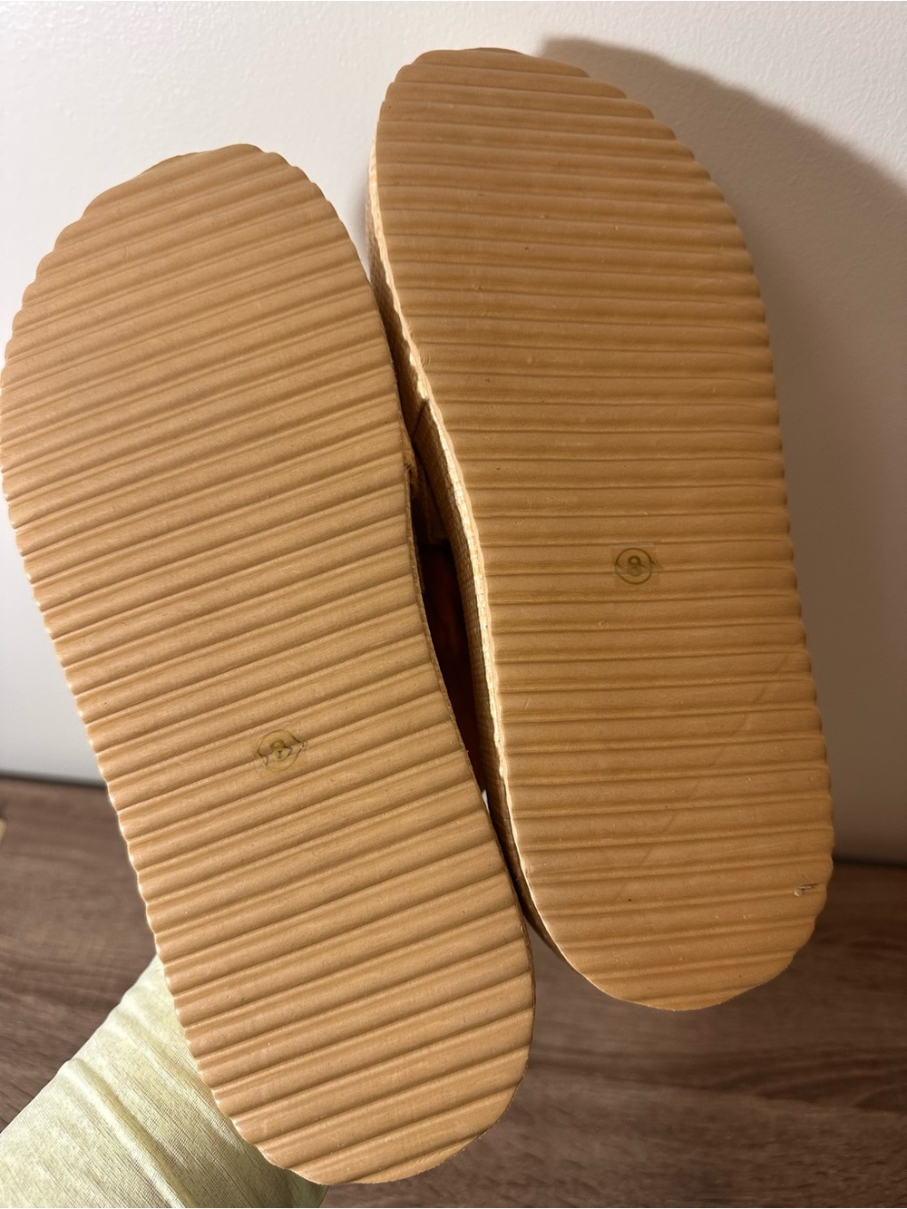 Raffia Look Platform Slides - Picture 5 of 6